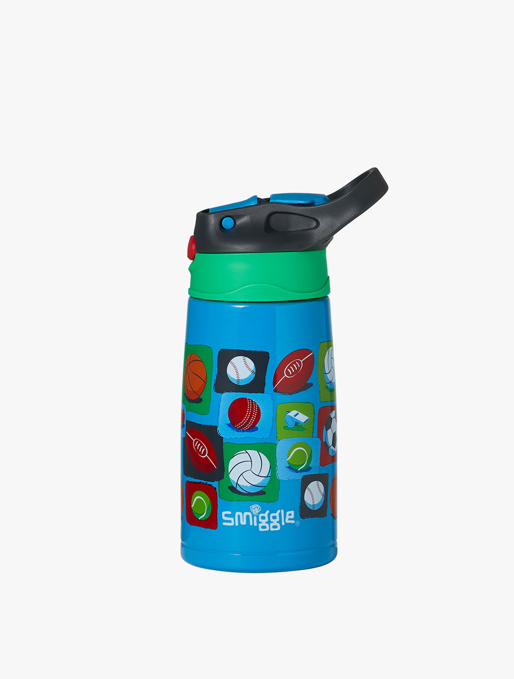 Smiggle Sky Hi Junior Stainless Steel Drink Bottle With Flip 446890MBL